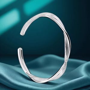 WU YUE JEWELRY | Solid 999.9 Silver Open Bracelet