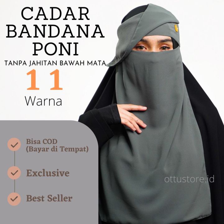 Niqob Cadar Bandana Poni Exclusive Marwah - ottustore.id