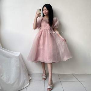Luxury Party Gown Dress | Organza Fluffy Premium