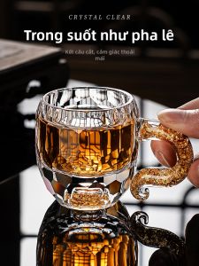 FLOWER MOO | Gold Foil Crystal Glass Coffee and Tea Mug