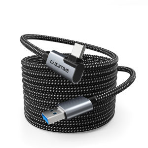 CABLETIME VR USB 3.0 Cáp 5Gbps Truyền Dữ Liệu Tốc Độ Cao Vật Liệu Bện Sạc Nhanh Cho Oculus Quest VR Link