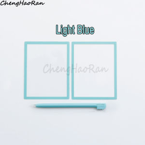 1 Piece Top LCD Screen Cover + Bottom Frame Plastic Lens + Stylus For NDSL Game Console DS Lite Replacement Accessories