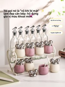 Mr.Snail | Lọ Gia Vị Bếp Đựng Kín bằng Sứ và Thủy Tinh Cao Cấp