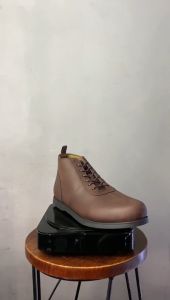 OTIV Rasmus Dark Brown - Sepatu Kerja Kulit Asli Pria