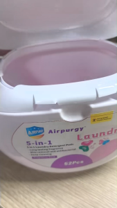 3 Boxes (52 Beads) Airpurgy Laundry Gel Beads - Pink Fragrance Enhances Flavor Eliminates Odors Low Foam Easy to Float