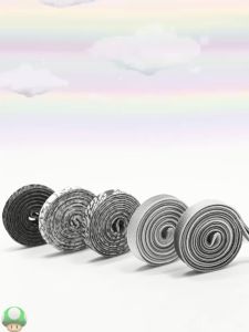 Sepasang Tali Sepatu Harajuku Pelangi Rainbow Flat Shoe Sneakers Pipih Murah Tali Gepeng Shoelaces KJ262