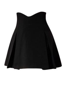 Váy Ngắn Chữ a Cạp Cao Mùa Hè Cho Nữ Cỡ Lớn Che Mông Thon Gọn Màu Đen Váy Công Sở Váy Ngắn Cho Phụ Nữ Có Thân Hình Quả Lê