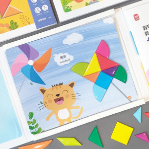 XIAOSHUGUOGUO | Bộ Tangram Từ Tính Phát Triển Trí Tuệ cho Bé 3-6 Tuổi