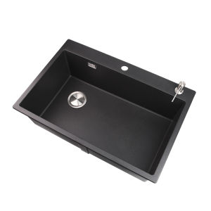 Kohler | Black Single Basin Quartz Stone Kitchen Sink
