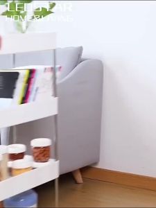 LEDSTAR 4 Layer Moving Rack Kitchen  Storage Shelf  Home Bedroom Bathroom Moving Trolley Rack