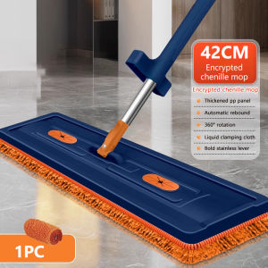 GREENSINDOOR Chenille Mop For Floor 360 Spin Mop Self-Wash Squeeze Dry  Map Floor Cleaning