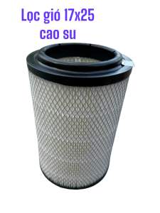 lọc gió ô tô 17x25 pu cao su lọc gió xe ô tô thông 2 đầu cao su