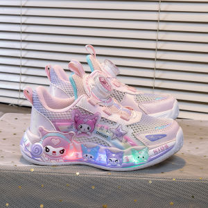 KUOBURENSHENG | Non-slip Waterproof Glowing Childrens Running Shoes