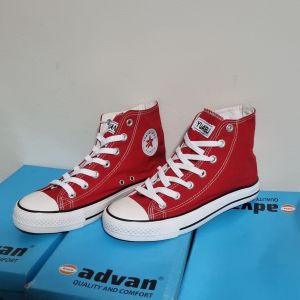 Advan Shoes X Yuanbu Low Cut High Top Red Shoelace Sneakers