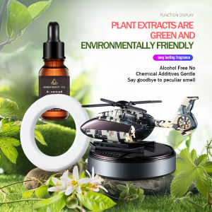 Solar Car Air Freshener Perfume Helicopter Decoration Rotating Aromatherapy Machine Solar Car Rotating Interior Decoration
