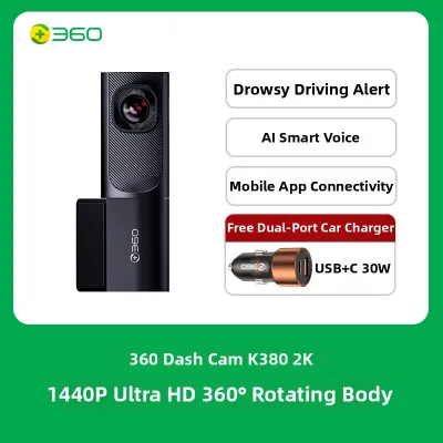 360 | Easy Installation 360 Degree 4K Ultra HD Car DVR