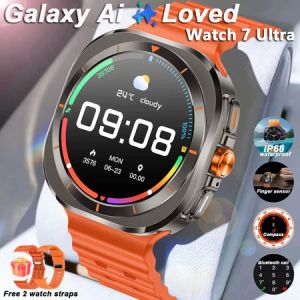 MAFAM【🔥READY🔥】2025 New Galaxy Z7 Ultra Smart Watch HD full-touch GPS Movement Track Bluetooth Call Compass Heart Rate Health Monitoring Smart Watch