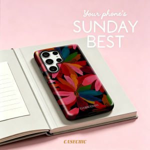 Potdemiel | Bold Rainbow Stripes For Samsung Galaxy S26 S25 S24 A56 A36 Phone Case Double-Layer Protection Cover for Women Girl CaseChic