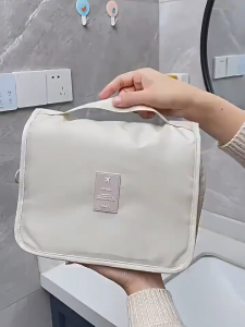 Portable Hanging Makeup Bag Travel Toiletry Organizer Waterproof Cosmetic Storage Pouch Multi Pocket Wash Bag for Women Men OP