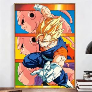 Bandai | Diamond Painting Dragon Ball Z Little Goku Gohan Vegeta Gogeta Mosaic Handmade Artwork Round/Square Diamonds Gift Home Decor
