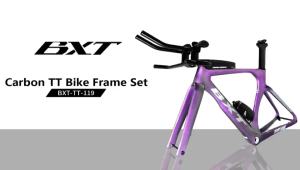 Carbon TT Bike Frame Set Time Trial Road Bicycle Frame Disc Brake Full Carbon TT Bike Frame Handlebar Thru Axle Racing Cycling