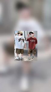 (19kg-50kg) bộ đồ đồ bộ hè bé trai thun cotton thoáng mát mẫu TR bộ quần áo set đồ cộc bé trai size đại 18-50kg đồ bộ bé trai