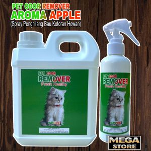 Spray Parfum AROMA APPLE Penghilang Bau Kotoran Hewan | Kotoran Kandang | KUCING | ANJING | KELINCI |DOGGY | MARMUT | KELINCI | SUPER GLIDER | Pilihan Ukuran ISI 500ML | ISI Ulang 1 Liter | P.HEMAT 1L+250ML | Ramah Lingkungan | Wangi Tahan Lama