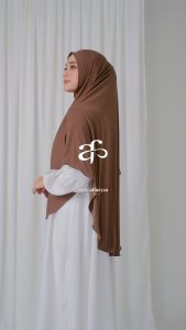 𝗔𝗹𝗳𝗮𝗲𝘆𝘇𝗮 - Hijab Bergo Instan Malay Shakila Non Pad Jersey Size XL