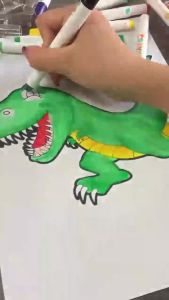 สีเทียนปลอดสารพิษ 24/36/48สี มือของเด็กไม่สกปรก ดินสอสีล้างทําความสะอาดได้ อุปกรณ์วาดภาพสําหรับเด็ก