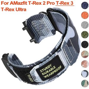 Nylon Loop Strap for Huami Amazfit T-rex 2 3 Ultra Watch Band for Amazfit Trex Pro T Rex Tyrannosaurus Smartwatch Sport Bracelet