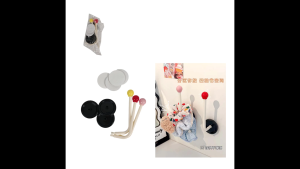 Plastic Wall-Mounted Hair Tie - Suction Type