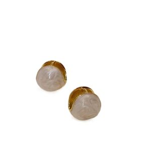 ต่างหูทรงกลมสไตล์ฝรั่งเศสสำหรับผู้หญิง ดีไซน์ทันสมัย ​​ดีไซน์เฉพาะตัว เครื่องประดับหูหรูหรา ฤดูใบไม้ร่วง/ฤดูหนาว ระดับไฮเอนด์