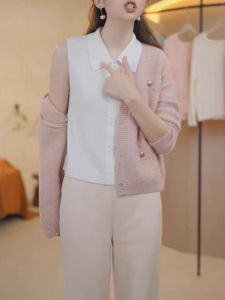 chaqi | Áo vest polo cổ tròn màu trơn thoải mái mặc trong và ngoài trời mùa xuân thu đông đa năng áo sơ mi công sở phong cách thường ngày dành cho nữ