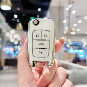 For Chevrolet Cruze Aveo Trax Sail Malibu Captiva Opel Vauxhall Astra J Corsa Insignia Mokka 4 Buttons TPU Car Key Case Cover