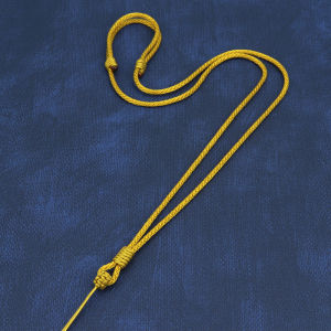 Adjustable Gold Jade Pendant Cord Necklace Handmade Woven Rope Bracelet  out Winter Collection Fashion Jewelry Accessory