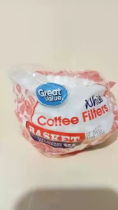 Great Value white  Coffee Filters basket coffee maker 1-4 cups (200 filters)