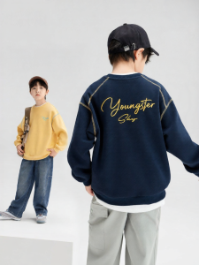 zosee | Áo Hoodie In Chữ Khối Màu cho Bé Trai Mùa Thu