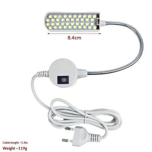 Magnetic LED Light for Sewing Machine 1Pcs AC220V EU/US Standard DIY Bedhead Reading Lamp 10 20 30 40 LEDs Adjustable
