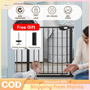 Adjustable Safety Gate for Pets and Kids 180° Dual Open Easy to Install in 1 Min 180° Dual-Way Opening for Easy Pass