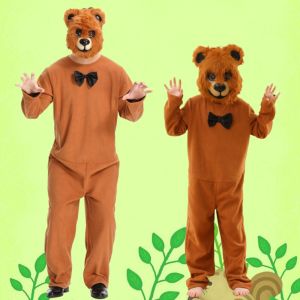 Halloween Kids Costume Boy Cos Animal Bear Brown Bear Cosplay Clothes Adult Cartoon Jumpsuit Parent-Child Outfit