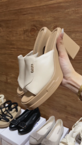 Dép nữ gót trụ cao 8cm hack dáng đỉnh cao không sợ đau chân - PJ - (811tta) - Hàng chính hãng Jolie