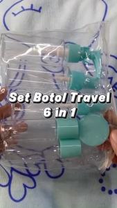 Termurah Botol Tempat Sabun Cair 6 In 1 Travel Toiletries Kit Set