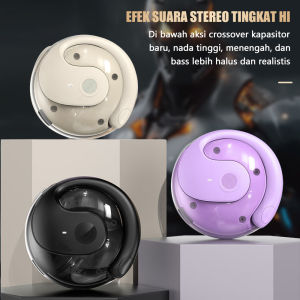 X28 headset Bluetooth bola kelapa kecil baru tidak masuk ke telinga dan menggantung headset olahraga OWS konduksi udara di telinga