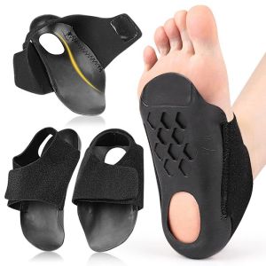 INEOO 1Pair Arch Support Orthopedic Insole For Walk With Arch Half Pad X/O Type Leg With Velcro Strap Wearable Shoe Heel Cover
