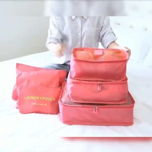 6-in-1 Travel Organizer: Compact & Portable Luggage Solutions