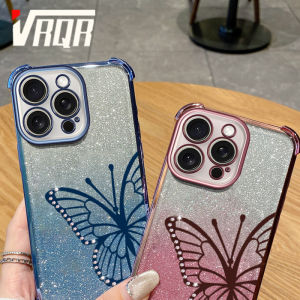 VRQR for infinix Smart 8 X6525 Smart 8 HD Smart 8 Pro X6525B Smart 8 Plus X6526 Hot 40i X6528B Super Anti Fall Glitter Powder Brings Wealth Diamond Inlaid Butterfly Phone Case