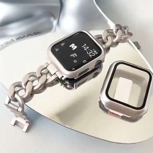 Ốp + Kính Cường Lực Cho Apple Watch 49Mm 40Mm 41Mm 44Mm 45Mm Series 8 7 6 5 4 SE Bảo Vệ Màn Hình Ốp Chống Sốc Cho Đồng Hồ Thông Minh Ultra Series 3 2 1 38Mm 42mm