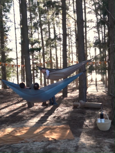 Naturehike Ultralight Swing Hammock NH21DC011 - Võng du lịch ngoài trời. Vải 340T Cao Cấp – Gấp Gọn Tiện Lợi