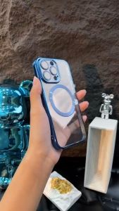 เคสนิ่มชาร์จได้ สำหรับ iPhone 11/12/13/14/15/15PROMAX/15PRO หรือ iPHONE 14/14PRO/14PROMAX/14PLUS/Iphone11/Iphone13promax /12PROMAX/7PLUS/8PLUS / X/XS/XR/XS MAX เคสขอบเงา 006