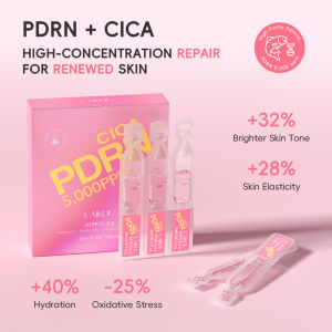 LAIKOU PDRN CICA Ampoule 2ml*10pcs Deep Hydration Brightening Lifting Serum with Sodium DNA Centella Asiatica Niacinamide